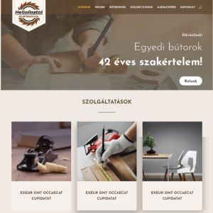 HelloAsztal - weboldal asztalosoknak