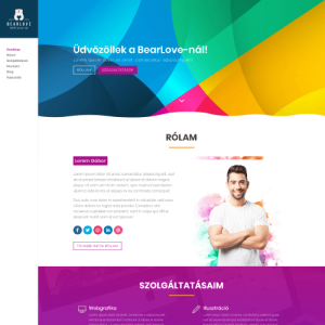 Bearlove - szabadúszó weboldal