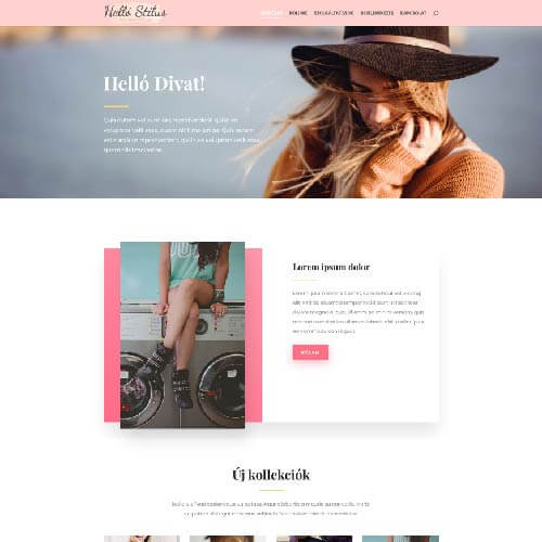 HelloDivat - weboldal stílustanácsadóknak