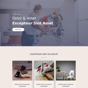 Asztalos – Weboldal terv Divi-hez