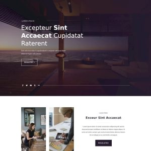 Belsőépítészet – Weboldal terv Divi-hez