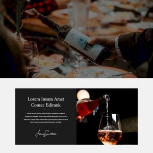 Borászat – Weboldal terv Divi-hez