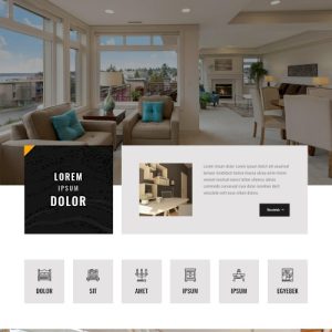 Bútor-shop #2 – Weboldal terv Divi-hez