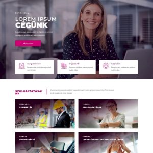 Cég #12 – Weboldal terv Divi-hez