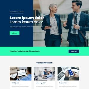 Cég #15 – Weboldal terv Divi-hez