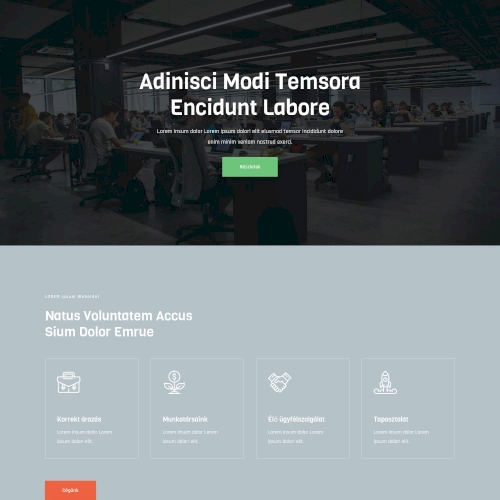 Cég #33 – Weboldal terv Divi-hez