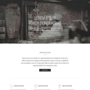 Doner-kebab – Weboldal terv Divi-hez