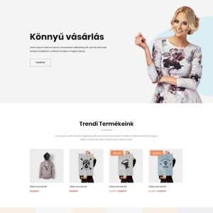 Egyszerű-bolt – Weboldal terv Divi-hez