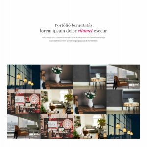 Egyszerű-portfolió – Weboldal terv Divi-hez