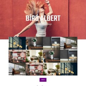 Egyszerű portfólió – Weboldal terv Divi-hez