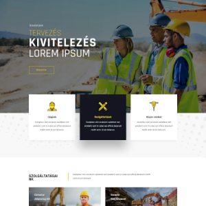 Építkezési felszerelés – Weboldal terv Divi-hez