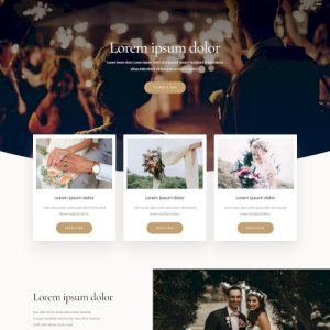 Esküvő #3 – Weboldal terv Divi-hez