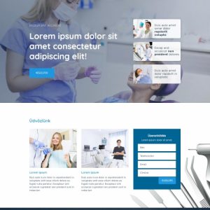 Fogorvos – Weboldal terv Divi-hez