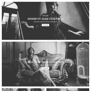 Fullscreen-shop – Weboldal terv Divi-hez