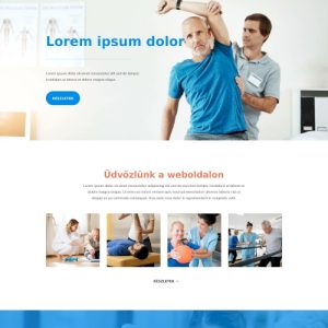 Gyógytornász – Weboldal terv Divi-hez