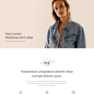 Hello-shop – Weboldal terv Divi-hez