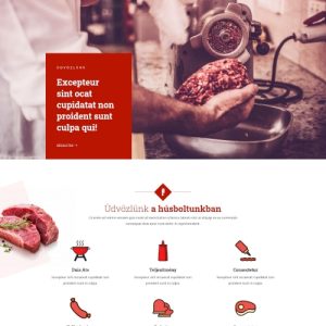 Hentes – Weboldal terv Divi-hez