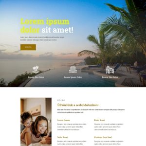 Hotel – Weboldal terv Divi-hez