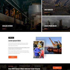 Ipari #4 – Weboldal terv Divi-hez