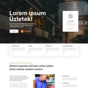 Ipari #6 – Weboldal terv Divi-hez