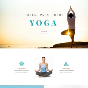 Jóga – Weboldal terv Divi-hez