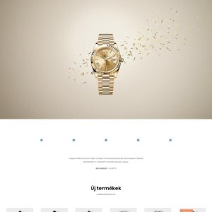 Karóra shop – Weboldal terv Divi-hez