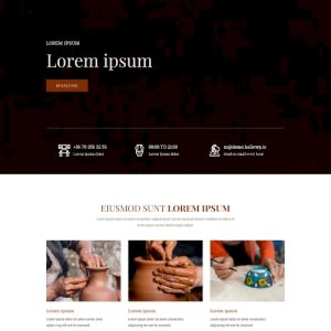 Kerámiaműves – Weboldal terv Divi-hez