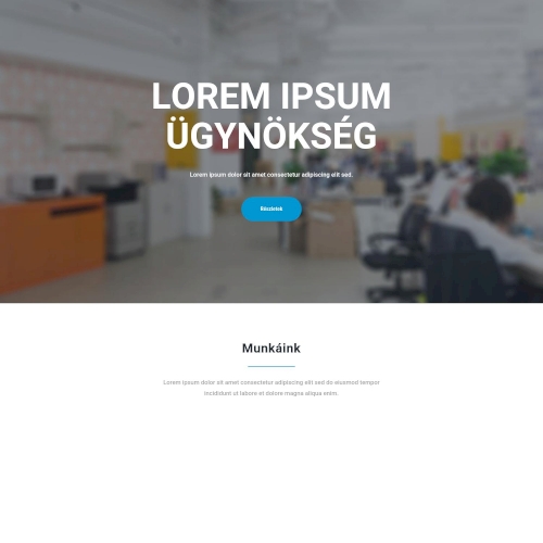 Klasszikus iroda – Weboldal terv Divi-hez