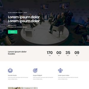 Konferencia – Weboldal terv Divi-hez