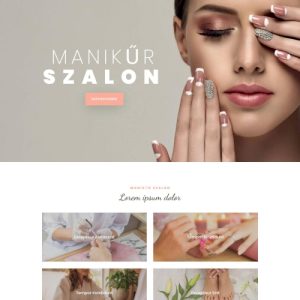 Körömápolás – Weboldal terv Divi-hez