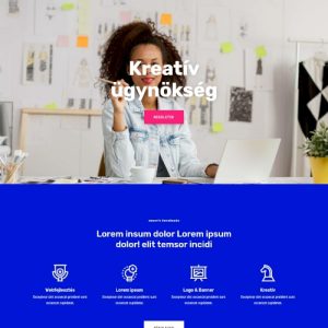 Kreatív ügynökség – Weboldal terv Divi-hez