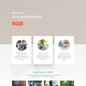 Kutyasétáltató – Weboldal terv Divi-hez