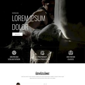 Küzdősport – Weboldal terv Divi-hez
