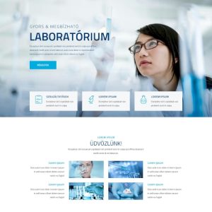 Laboratórium – Weboldal terv Divi-hez