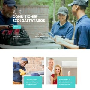 Légkondícionáló – Weboldal terv Divi-hez