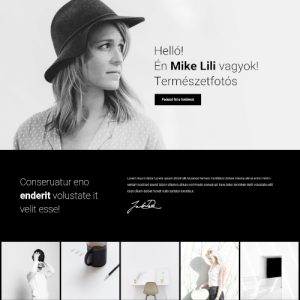 Minimá-flotó – Weboldal terv Divi-hez