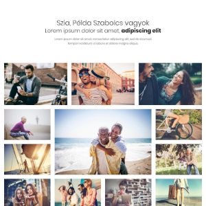 Minimal fotó – Weboldal terv Divi-hez