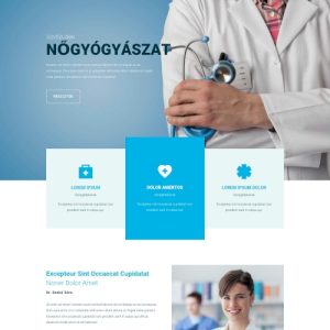 Nőgyógyász – Weboldal terv Divi-hez