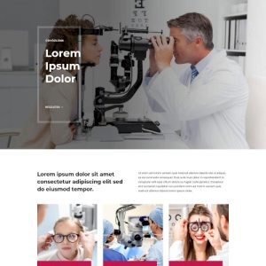 Szemész – Weboldal terv Divi-hez