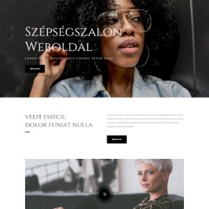 Szépségszalon – Weboldal terv Divi-hez
