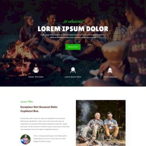 Tábor – Weboldal terv Divi-hez