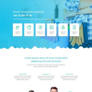 Takarítás – Weboldal terv Divi-hez