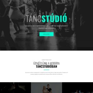 Táncstúdió – Weboldal terv Divi-hez