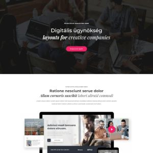 Kreatív ügynökség #2 – Weboldal terv Divi-hez