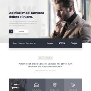 Ügyvéd #2 – Weboldal terv Divi-hez