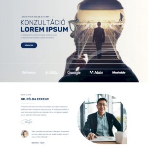 Üzleti coach – Weboldal terv Divi-hez