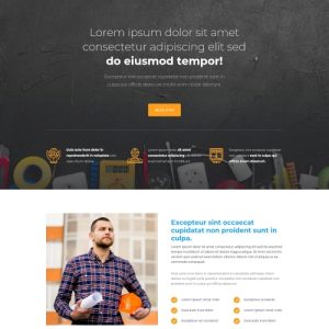 Villanyszerelő – Weboldal terv Divi-hez