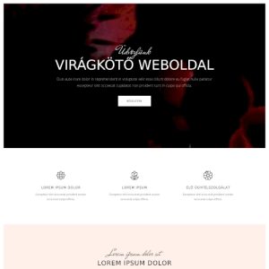 Virágbolt – Weboldal terv Divi-hez