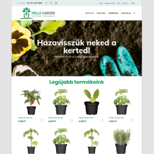 HelloGarden - kertészeti webshop