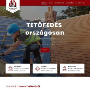 HelloTető - weboldal tetőfedőknek